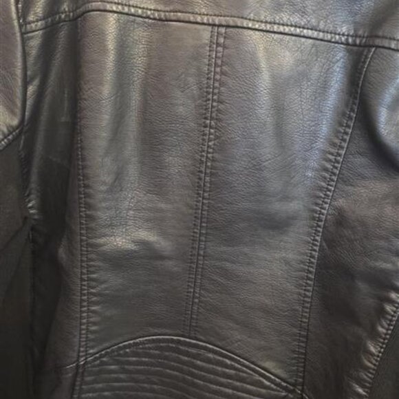 Torrid Faux Leather Collarless Moto Jacket 2X - Picture 5 of 6